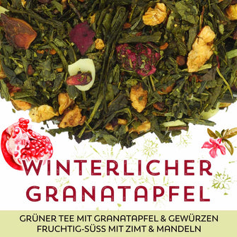 Grüner Tee Winterlicher Granatapfel
