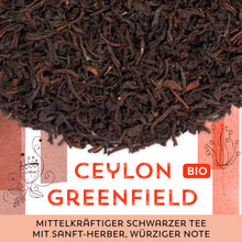 Schwarzer Tee Ceylon Greenfield Bio