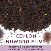 Schwarzer Tee Ceylon Nuwara Eliya