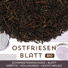 Schwarzer Tee Ostfriesen Blatt Bio