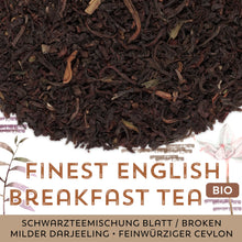 Schwarzer Tee Finest English Breakfast Tea Bio