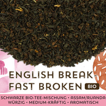 Schwarzer Tee English Breakfast Broken Bio