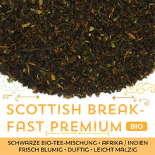 Schwarzer Tee Scottish Breakfast Premium Bio