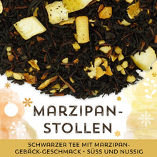 Schwarzer Tee Marzipanstollen