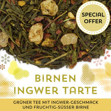 Grüner Tee Birnen Ingwer Tarte