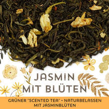 Grüner Tee Jasmin mit Blüten