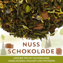 Grüner Tee Nussschokolade