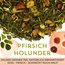 Grüner Tee Pfirsich Holunder