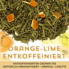 Grüner Tee Orange Lime entkoffeiniert