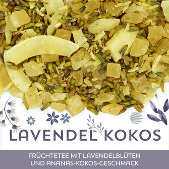 Früchtetee Lavendel Kokos