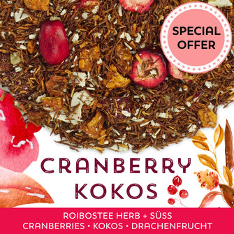 Roibostee Cranberry Kokos