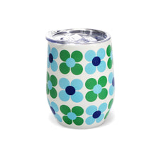Travel cup 350ml Daisy, blau-grün