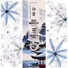Japanische Räucherstäbchen Unberührter Schnee
